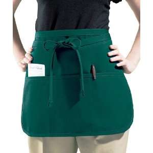  Rounded Corner Waist Apron (Dark Green)