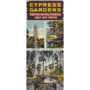  Cypress Gardens Illustrated Advertising Card circa 1960 