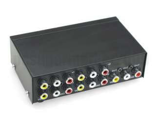 Port RCA AV Selector Audio Video Switch Box HDTV #906  