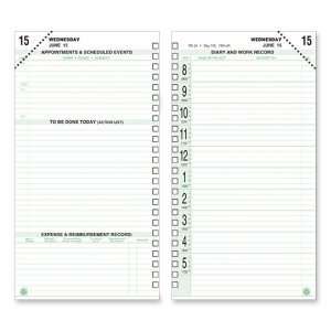  Day Timer 2 Pages Per Day Original Calendar Page Office 