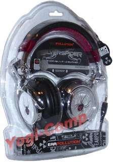 EarPollution Professional DJ Silver Spider Headphones 00811275011437 