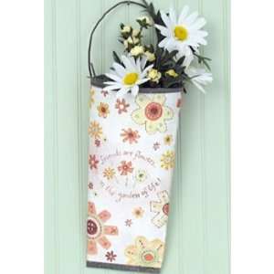  Friends are Flowers Wall Pocket