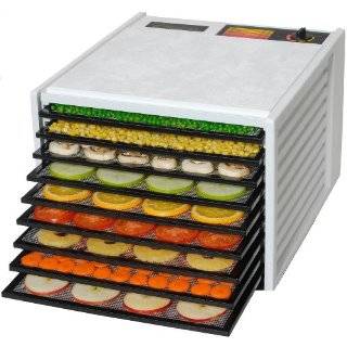 Excalibur 3900 Deluxe Series 9 Tray Food Dehydrator   White