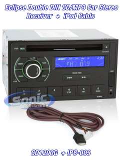 Eclipse CD1200G Double DIN CD/ Car Stereo+iPod Cable  