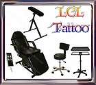 TATTOO PACKAGE ELECTRIC MASSAGE TABLE CHAIR STOOL TRAY 