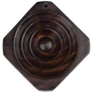    Revolution Wood Pendant Diamond/Circle, Dark Brown