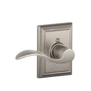   Accent Single Dummy Door Lever Set with the Decorative Addison Rose