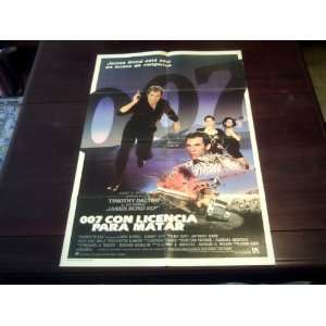  Original Venezuelan Movie Poster License To Kill James 