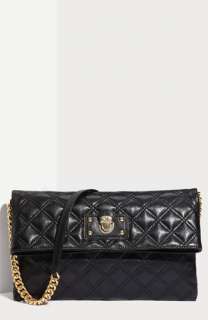 MARC JACOBS Quilting Sandy Lambskin Leather Clutch  