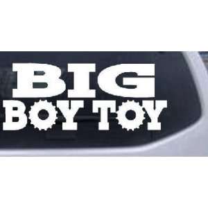 Big Boy Toy Off Road Car Window Wall Laptop Decal Sticker    White 