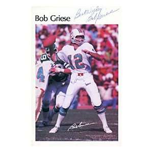 Bob Griese Autographed / Signed Mini Poster
