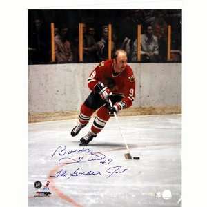 Bobby Hull Blackhawks Autographed 16x20 inscribed The Golden Jet