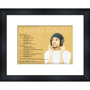  CRAIG DAVID UK Tour 2001   Custom Framed Original Concert 