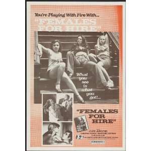  Females for Hire (1969) 27 x 40 Movie Poster German Style 