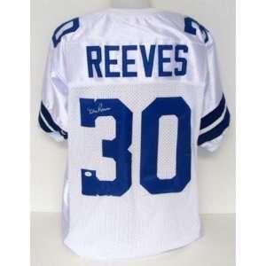  Dan Reeves Signed Jersey   White SI   Autographed NFL 
