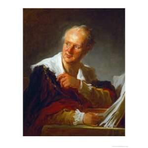 Denis Diderot, French Writer Giclee Poster Print by Jean Honoré 
