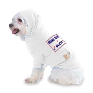 DENNIS KUCINICH ROCKS Hooded T Shirt for Dog or Cat X Small (XS) White