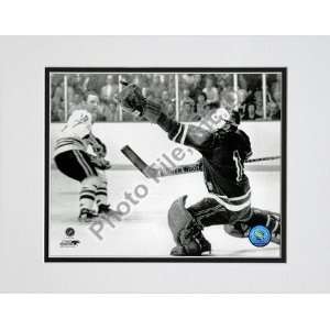 Eddie Giacomin Action Double Matted 8 x 10 Photograph (Unframed)