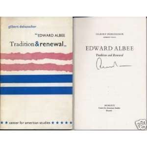 Edward Albee Tradition & Renewal Signed Autograph Book   Sports 