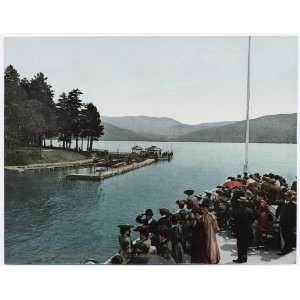   the Sagamore Dock, Green Island, Lake George, N.Y 1904