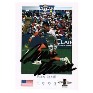  Tennis Express Ivan Lendl Signed Men`s Card Sports 