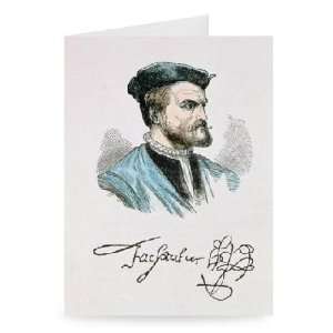 Jacques Cartier (1491 1557) illustration   Greeting Card (Pack of 2 