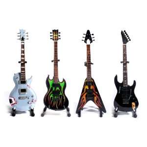 James Hetfield & Kirk Hammett Miniature Metallica Guitar Set