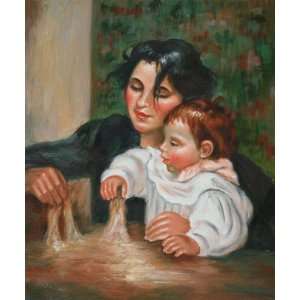 Oil Painting Gabrielle and Jean Pierre Auguste Renoir Hand Painted A