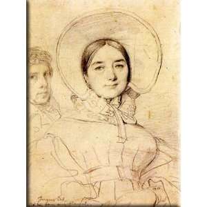Madame Jean Auguste Dominique Ingres, born Madeleine Chapelle 22x30 