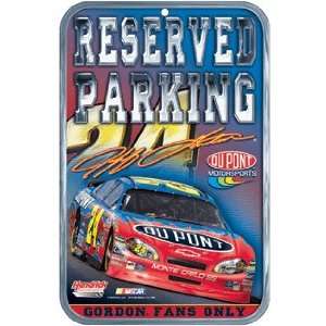 Jeff Gordon #24 Reserved Parking Sign