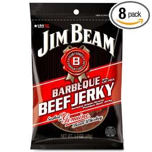 Jim Beam Barbeque Beef Jerky, 1.7 Ounce Bags (Pack of 8)  