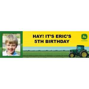  John Deere Personalized Photo Banner Large 100 x 30 
