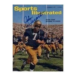 John Huarte Autographed/Hand Signed Sports Illustrated Magazine (Notre 
