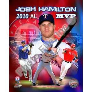Josh Hamilton 2010 Americal League MVP Portrait Plus , 16x20
