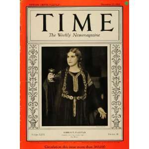 1935 Cover TIME Kirsten Flagstad Norway Opera Singer   Original Cover