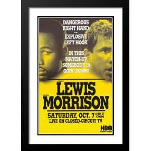 Lennox Lewis Vs. Morrison 20x26 Framed and Double Matted Boxing Poster