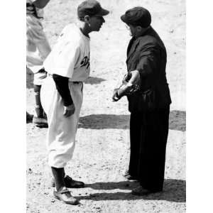Leo Durocher Argues with an Umpire at Ebbets Field, 1946 Photographic 