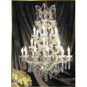 Maria Theresa Chandelier, BB 985 24, 24 lights, 24Kt Gold, 34 wide X 
