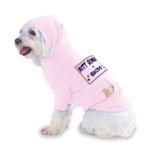 MITT ROMNEY SUCKS Hooded (Hoody) T Shirt with pocket for your Dog or 