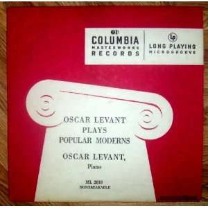 Oscar Levant Plays Popular Moderns LP Vinyl Record 10 LP 33 1/3 (from 