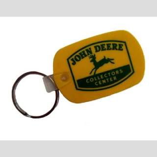 JOHN DEERE Tractor Vintage Rubber Key Ring Key Chain  