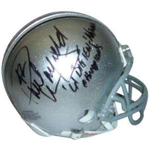 Autographed Paul Warfield Mini Helmet   Ohio State Buckeyes w/ 61 Big 