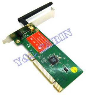 PCI Wireless LAN Network Ethernet Card Adapter WiFi 802.11N/G/B 
