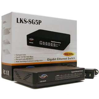 LINKSKEY lks sg5p 5 port gigabit ethernet switch  