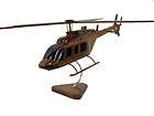 BELL 407 JET RANGER HELICOPTER AIR EVAC EMS WOODEN MAHO
