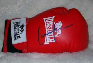 Lennox LEWIS signed Red Lonsdale Boxing Glove  