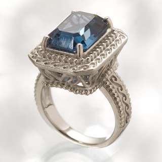 Simply Vera Vera Wang Sterling Silver Montana Crystal Ring