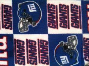 Fleece Fabric  NFL NY Giants Superbowl Champs  