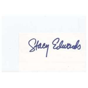 STACY EDWARDS Signed Index Card In Person