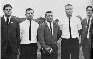 Varsity Football Team Coaches, Hubie Brown is the fourth coach, second 